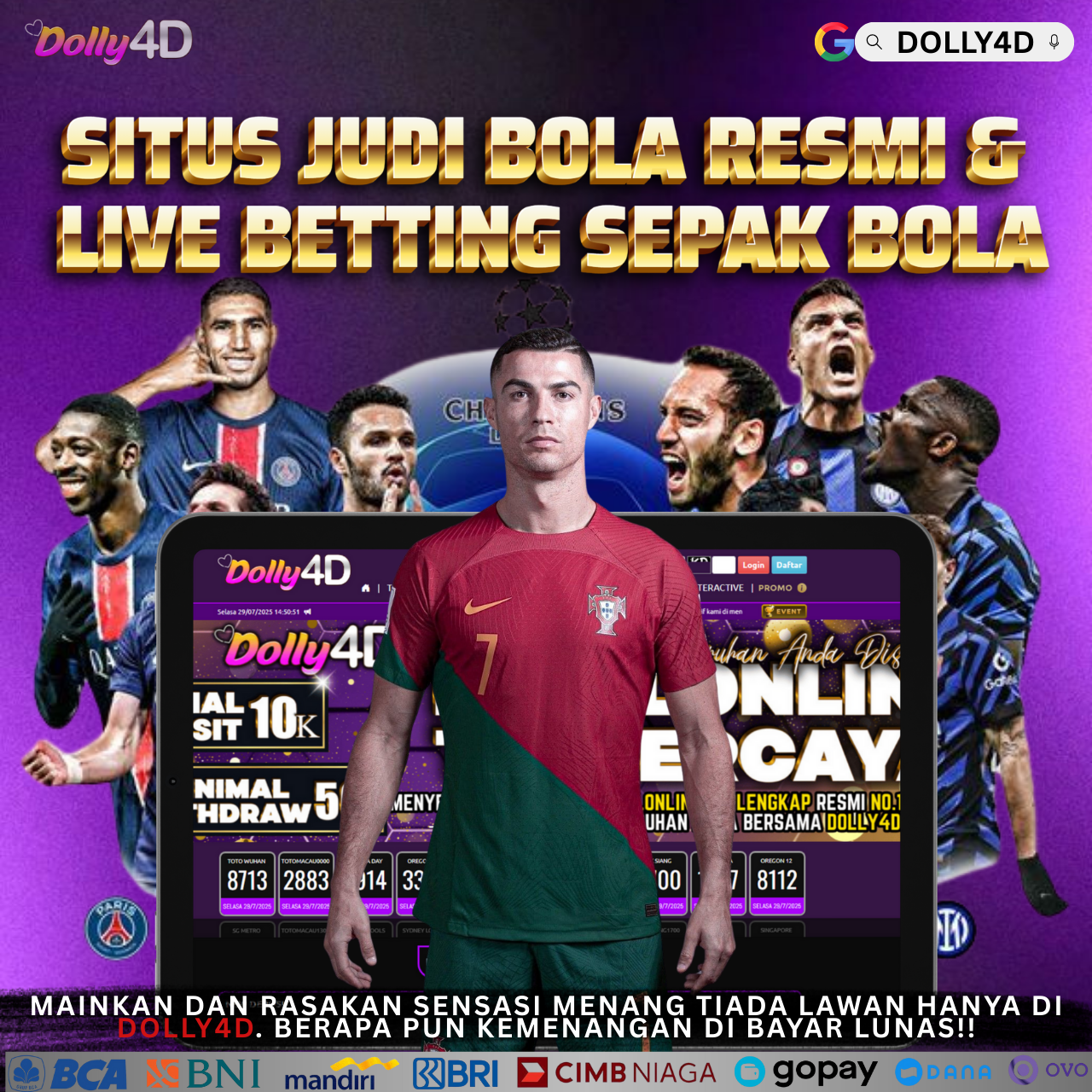 DOLLY4D | Situs Judi Bola Resmi & Live Betting Sepak Bola